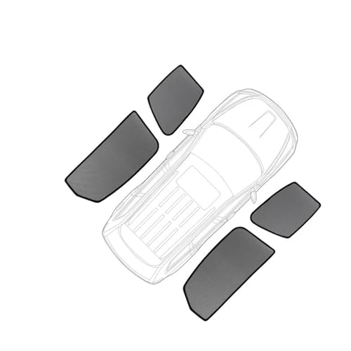 Sonnenschutz Für Benz Für GLA Für EQA 2020-2024 Seitenfenster Sonnenschutzvisier Auto-Sonnenschutz Vorne Hinten Windschutzscheibenrahmen Vorhänge Schild Auto Sonnenschutz(4PCS)