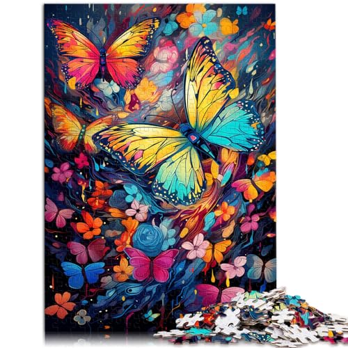 Puzzle-Geschenk, Farbgemälde eines Schmetterlings, 1000 große Teile, Puzzle für Erwachsene, anspruchsvolles, unterhaltsames Spiel für die ganze Familie, 1000 Teile (50 x 75 cm)