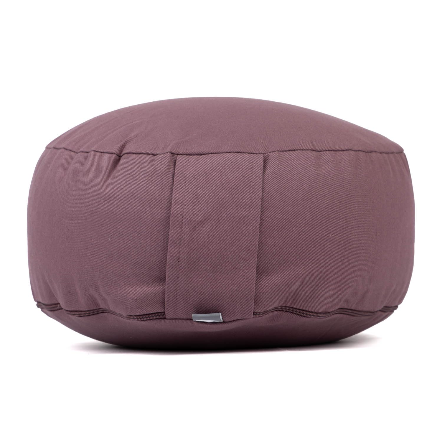 Bodhi Meditationskissen Rondo ECO | Yogakissen mit Bio Dinkelfüllung | Bezug aus 100% Baumwolle | Waschbarer Bezug mit praktischer Trageschlaufe | Höhe 20 cm (dusty purple)