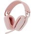 Logitech ZONE VIBE 100 Over Ear Headset Bluetooth® Stereo Rose Mikrofon-Rauschunterdrückung, Noise