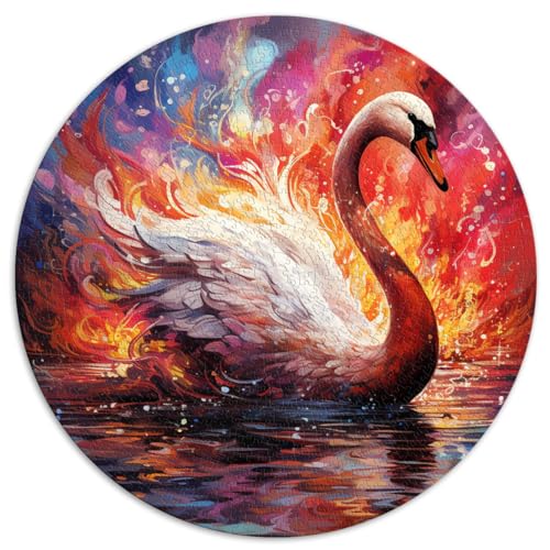 Spielzeug-Puzzle Fantasy Swan 1000-teiliges Puzzle für Erwachsene 26,5 x 26,5 Zoll Puzzle für Lernspiele, Herausforderung, Spielzeug, Heimdekoration