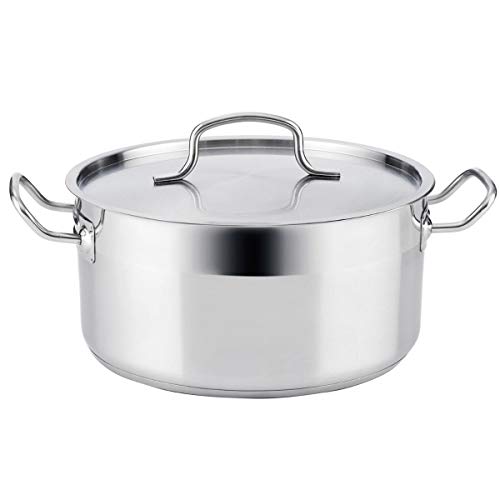 Quid Cook Inox Basika Kasserolle, Edelstahl 32 x 15,5 cm