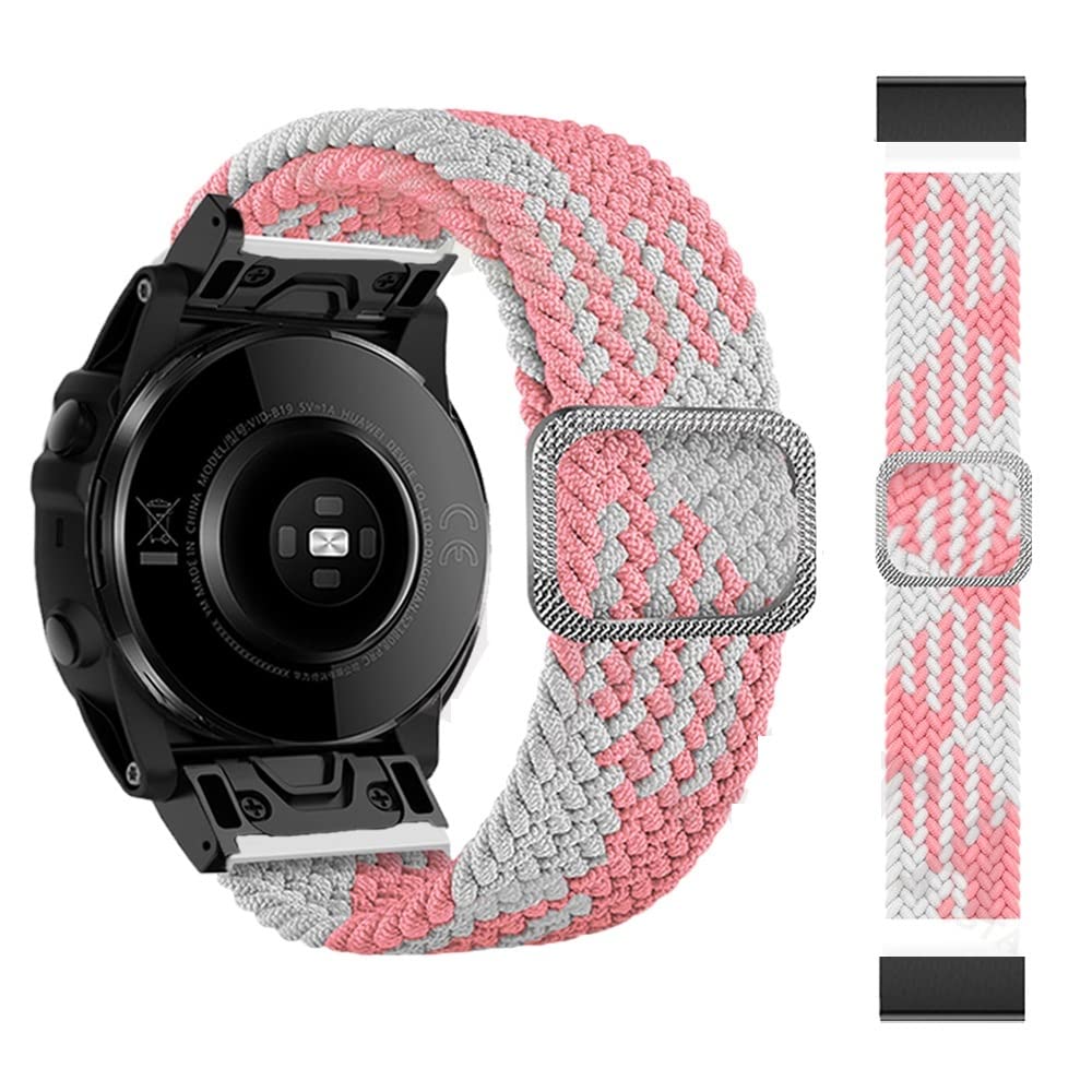 OPKDE Loop Nylon-Uhrenarmband mit Schnellverschluss für Garmin Fenix 6 6X Pro 5X 5 Plus 3HR Fenix 7X 7 Forerunner 935 MK2 Uhrenarmband, 26mm Fenix 5X Plus, Achat