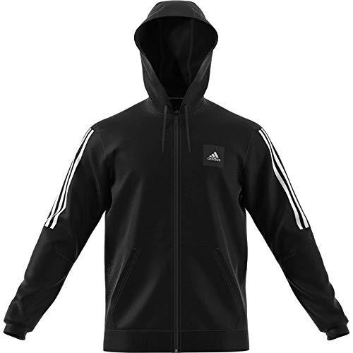 adidas Herren M MHD FZ Hood Sweatshirt, Black, XS