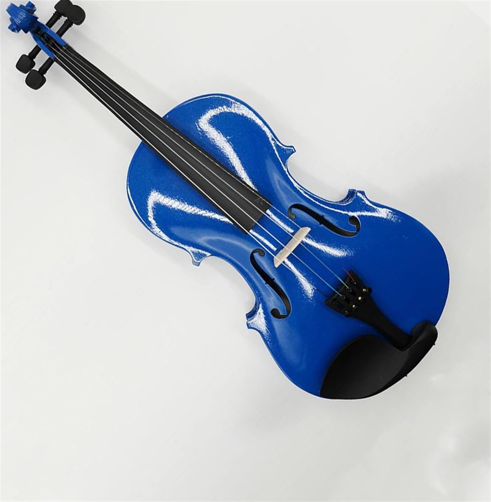 Standard Violine Holzgeige Mit Geigenkasten Und Geigenbogen Von Musikinstrument Und Teile 4/4(Blue)