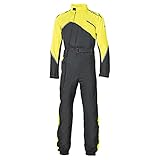 Held Monsun 2 1-Teiler Motorrad Regenkombi, schwarz/gelb, XL