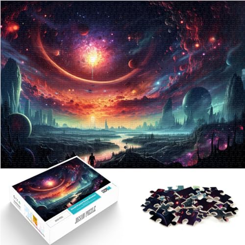 Puzzles Lernspiele Landschaft des Weltuntergangs Puzzle 1000 Teile für Erwachsene Holzpuzzle Heimdekoration Puzzles 1000 Teile (50x75cm)