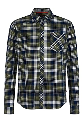 Merc of London Herren Shaler Button Down Shirt, kaki, XL