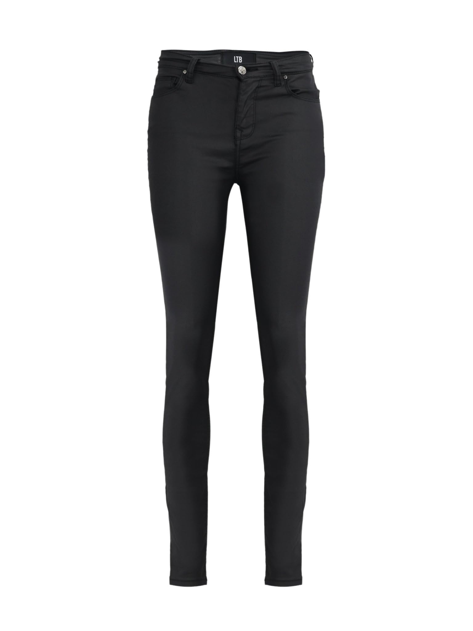 LTB Jeans Damen Jeans Florian B- Jeans Damen Skinny aus Baumwollmischung mit Reißverschluss Hohe Taille in Schwarz - Größe 28W/32L