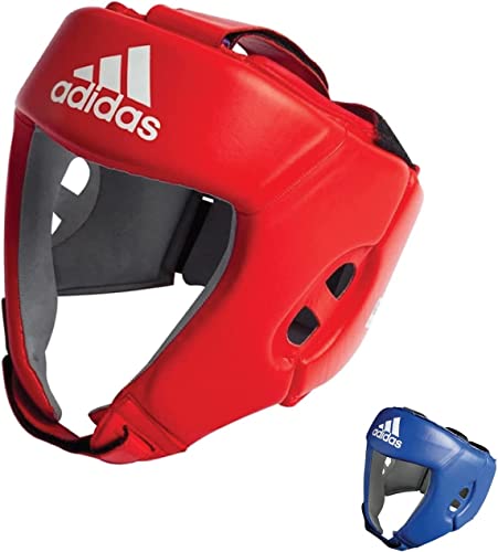 adidas Unisex – Erwachsene IBA Boxing Head Guard Kopfschutz, Rot, M