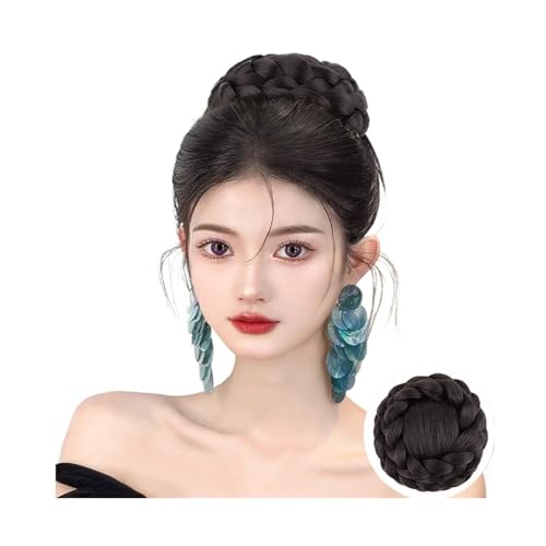 Bun Haarteile Perücke Klemmen Clip Prinzessin Kopf Hanfu alten chinesischen Stil Perücke Haar Pfanne Haar Knoten Perücke Tasche Brötchen-Haarteil