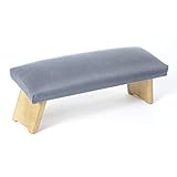 Lotuscrafts Meditationsbank Klappbar Dharma mit Gepolsterter Sitzfläche - Made in Europe - Yoga Hocker aus massivem Buchenholz - Kniesitz Meditationsbank für eine Tiefe Meditation