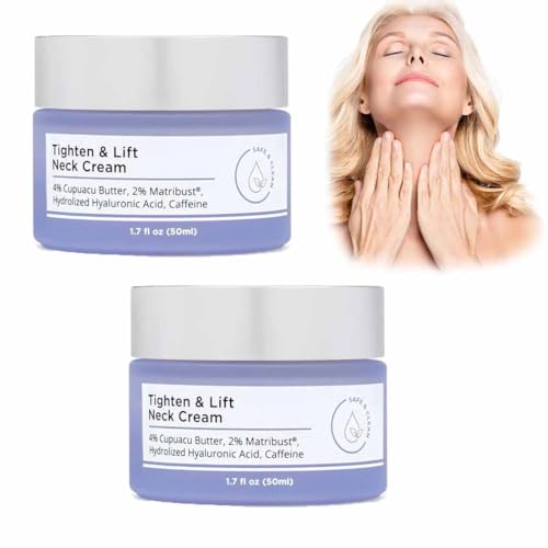 2024 New Pure Tighten & Lift Neck Cream,Go Neck Firming Cream,Tighten and Lift Neck Cream for Face,Tighten and Lift Neck Cream,Anti-Aging Neck Cream for Tightening and Wrinkles (2pcs)