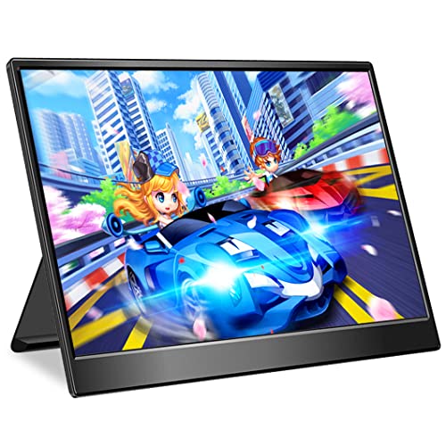 Magedok Portable Gaming Monitor 15.6" FHD Tragbarer Monitor 300Hz, 1ms, Portable Montior 100% SRGB HDR, Non-Glare, ausklappbarer Kickstand, USB-C, HDMI,Mini DP Port