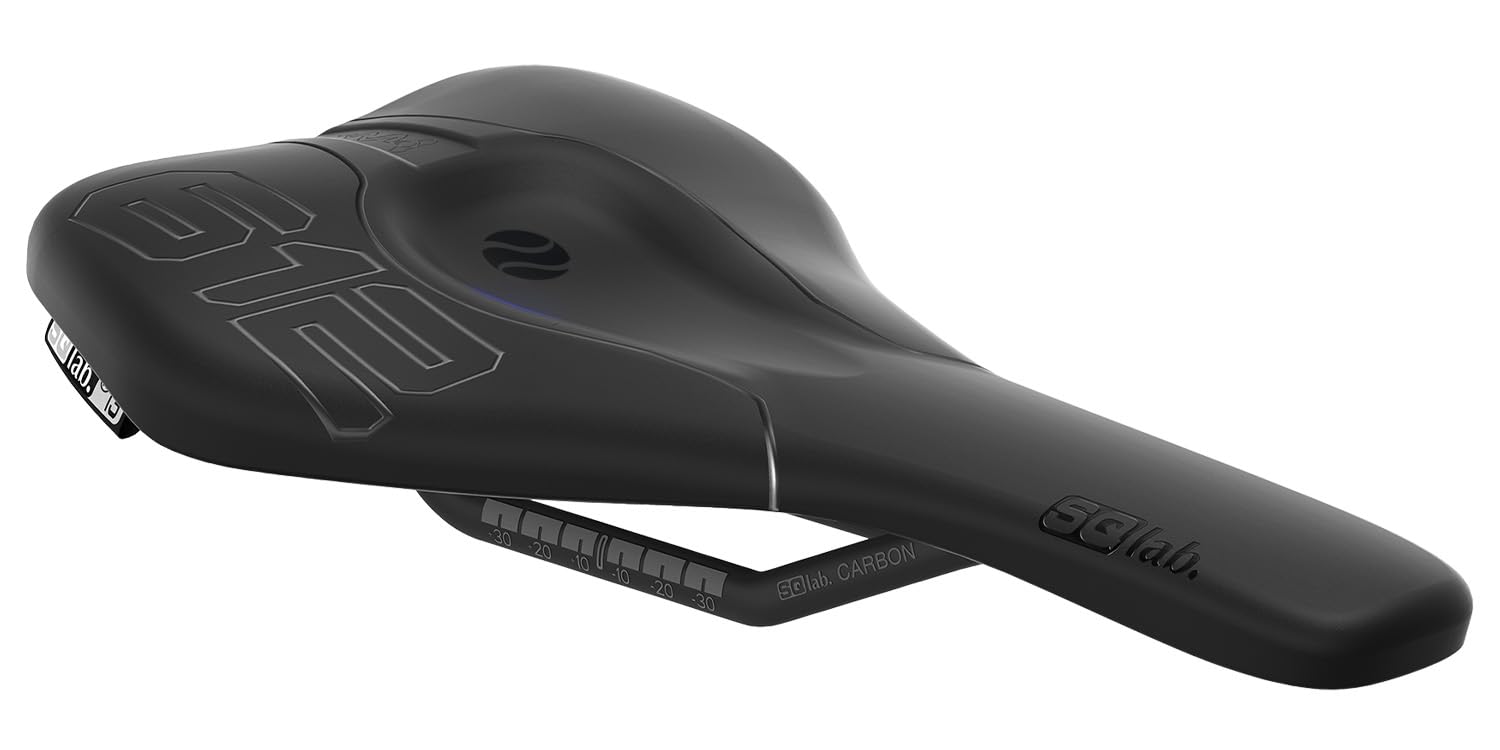 612 Ergowave Carbon, Road & MTB Race Fahrradsattel SQlab, Schwarz, 14 cm