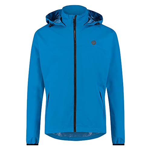 AGU GO Essential Regenjacke Damen & Herren, Fahrradjacke Wasserdicht & Winddicht, Atmungsaktiv, Reflektierend, Unisex, XXL, Blue