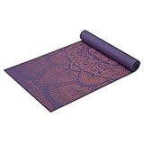 Gaiam Yogamatte, Premium-Druck, extra dick, rutschfest, für alle Arten von Yoga, Pilates und Bodentraining, Athener Rose, 6 mm