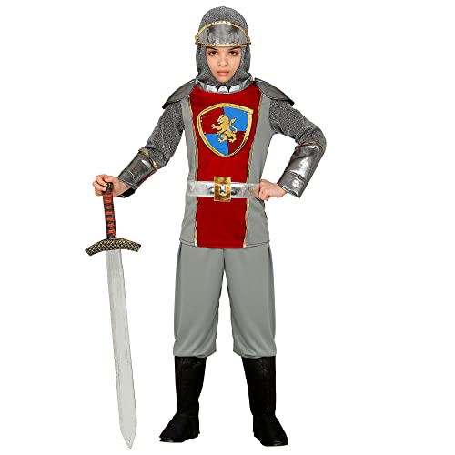 "MEDIEVAL KNIGHT" (coat with hood and belt, pants, boot covers) - (128 cm / 5-7 Years)