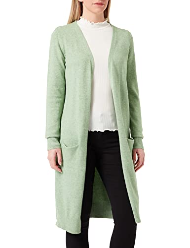 ONLY JdY Damen JDYMARCO L/S Long Cardigan KNT NOOS Strickjacke, Basil/Detail:Melange, M