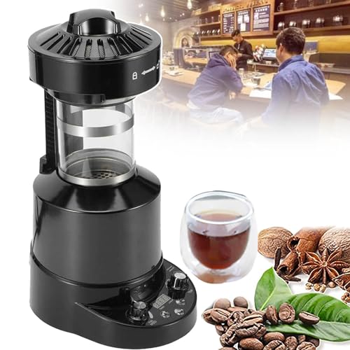 JMbpkduHs Kaffeeröstermaschine - 120g Elektrischer Kaffeebohnenröster Für Den Heimgebrauch - Antihaft-Kaffeeröstmaschine Für Nuss-Erdnuss-Timing/Schälfunktion