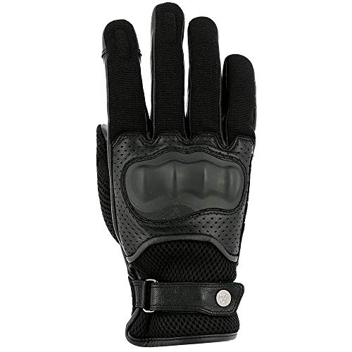 Vquattro Motorradhandschuhe, CE-geprüft, für Damen, Schwarz, XXXL