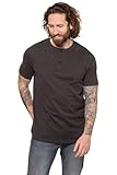 JP 1880 Herren große Größen Übergrößen Menswear L-8XL Henley, Basic, Knopfleiste, Halbarm anthrazit L 726695110-L