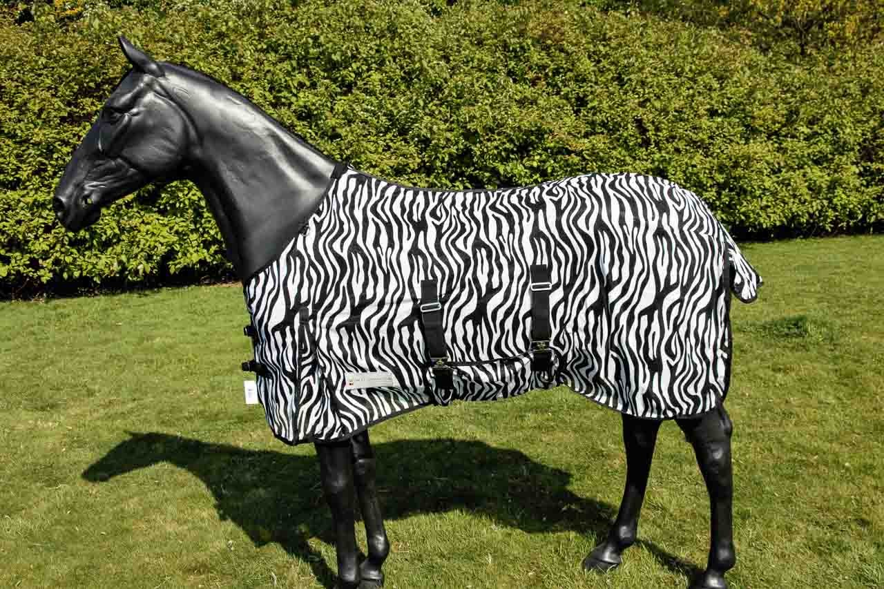 WALDHAUSEN Fliegendecke Zebra, schwarz/weiß, 95 cm