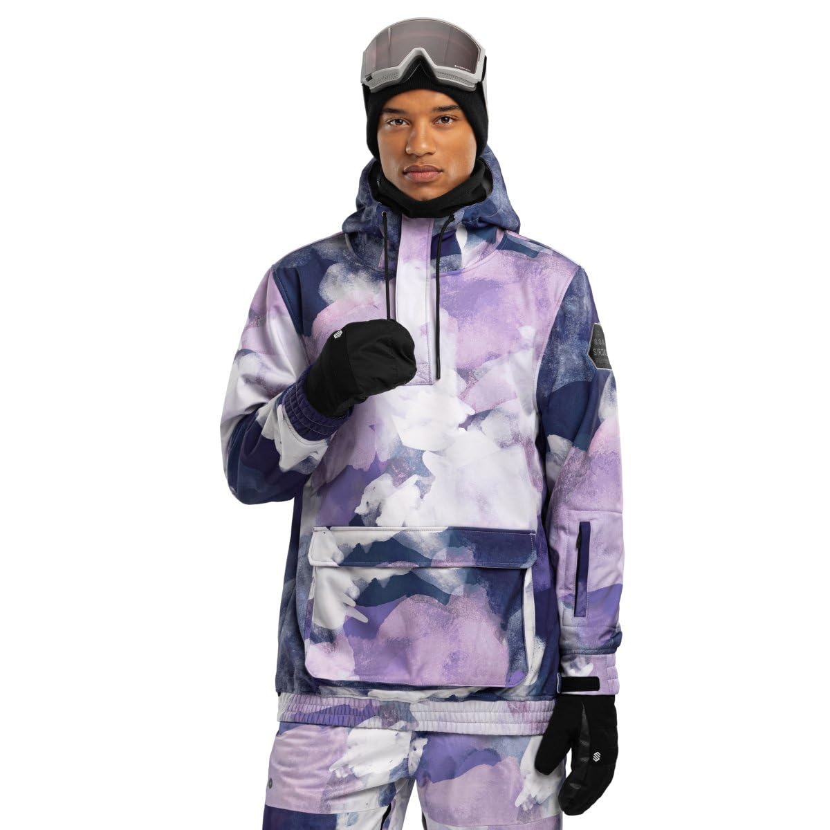 SIROKO - Snowboardjacke mit Kängurutasche W3 Cloudmont - XS - Mehrfarbig