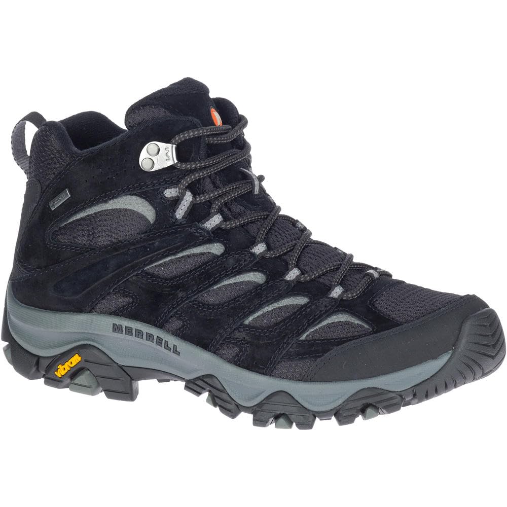 Merrell Herren Moab 3 Mid GTX Wanderschuhe, Black/Grey, 50 EU