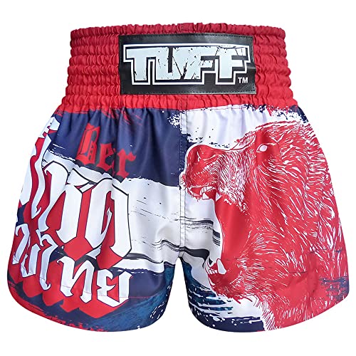 Tuff-ms635-nvb Boxshorts für Sport, Muay Thai, Trunks, Kampfsport, Trainingskleidung, Größe L