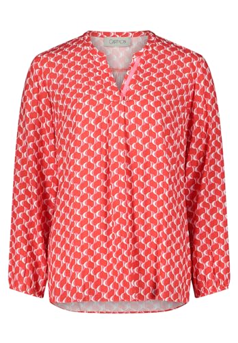 Cartoon Damen Blusenshirt mit Muster Red/Rosè,36