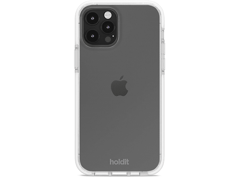 HOLDIT Seethru, Bookcover, Apple, iPhone 12 / Pro, White