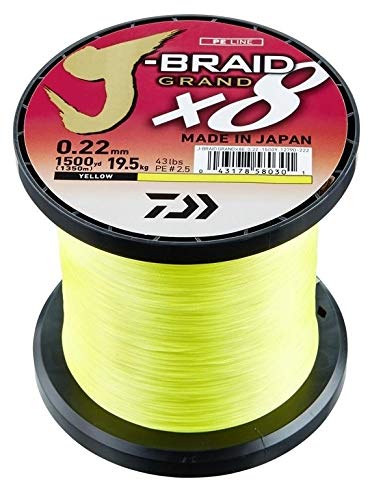 Daiwa J-Braid Grand X8 0.20mm-2700m Yellow