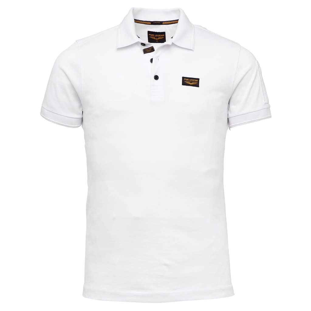 PME Legend Trackway - Poloshirt, Größe_Bekleidung:S, Farbe:Bright White