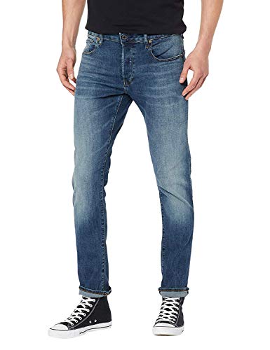 G-STAR RAW Herren 3301-slim Jeans, Blau (Vintage Medium Aged 8968-2965), 34W/32L