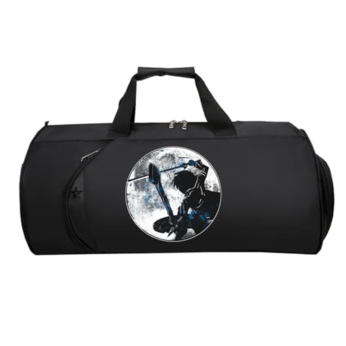 Swo-rd Art Onli-ne HandgepäCk Tasche, Faltbare Reisetasche HandgepäCk, Weekender HandgepäCk Koffer füR Herren Und Damen Flugzeug(Black 7)