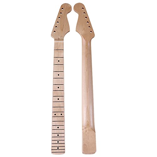 Für ST-Gitarrenhals E-Gitarrenhals Aus Kanadischem Flammenahornholz 21F 22F Hals Für E-Gitarre Gitarre Hals Ersatz (Color : M6 Matte Finish)