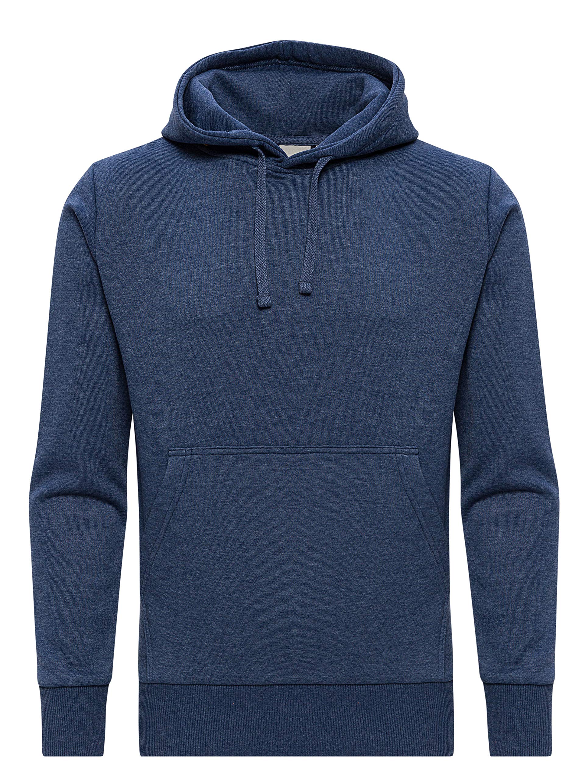 WOTEGA Sweatshirt Mit Kapuze Herren Sweater Pullover Männer Hoodie Arbeitspullover Hoodie Fleece Kapuzenpulli Lion, Blau (Bijou Blue 2R183921), M