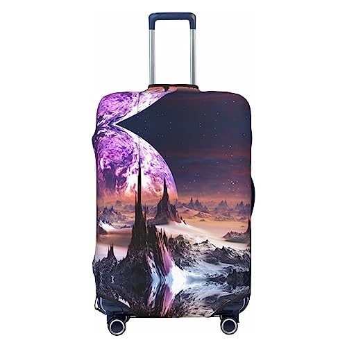 Galaxy Stars Hills Reisegepäckabdeckung, robuster Koffer-Schutz, passend für 45,7 - 81,3 cm große Gepäckstücke, Größe M, Schwarz, Medium