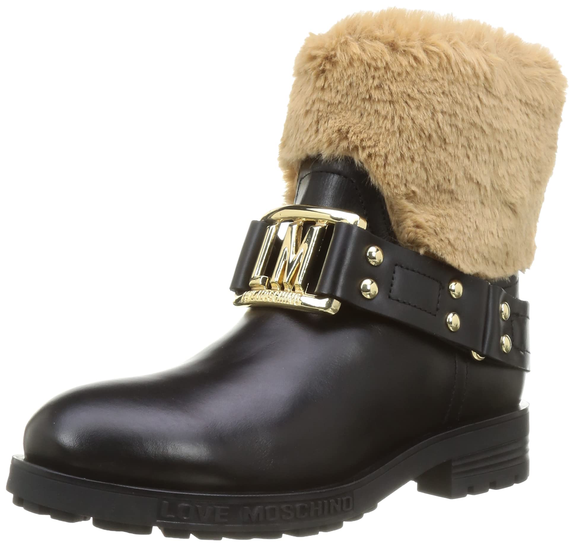 Love Moschino Damen Kollektion Herbst Winter 2021 Stiefelette, Schwarz, 37 EU