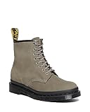 DR. MARTENS Unisex 8 Eye Boots, Nickel Grey Milled Nubuck Wp, 45 EU