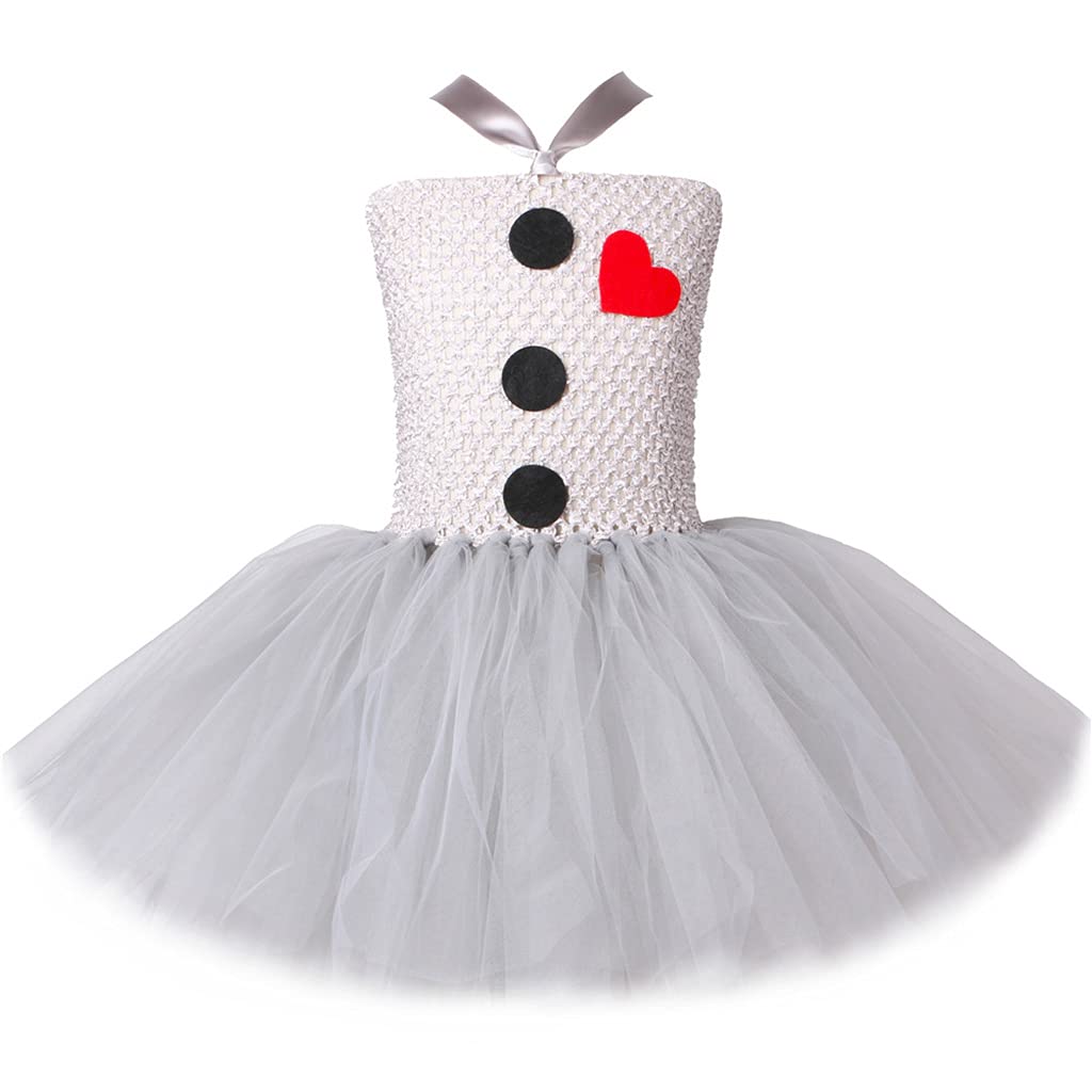 Avejjbaey Mädchen Prinzessin Häkelärmelloses Kleid Applikation Schleife Tüll Halloween Party Cosplay Kostüm