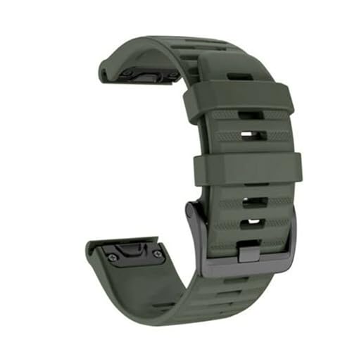 OPKDE Silikon-Uhrenarmband für Garmin Fenix 6X 6 6S Pro Watch, Schnellverschluss, einfache Passform, Armband für Fenix 5X 5 Plus 3 3HR, 20 mm, Achat