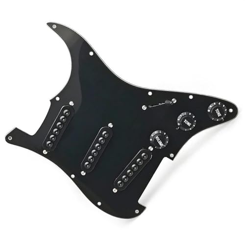 Standard-Pickguard-Tonabnehmer 3 Single-Coil-Tonabnehmer, vorverdrahtetes SSS-Schlagbrett, geladenes, verstellbares Schlagbrett für E-Gitarre (Color : 3/4)