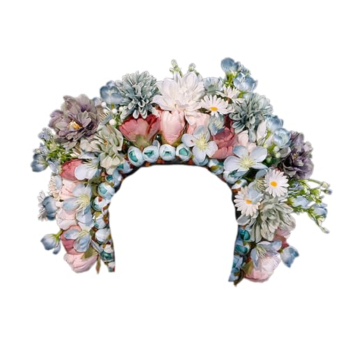 Haarschmuck mit chinesischer Blume, eleganter Damen-Kopfschmuck, schönes Blumenhaarband, für Hochzeit, Festivals, tägliches Stirnband