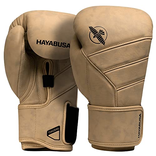 Hayabusa T3 LX Boxhandschuhe aus Leder - Bräunen, Größe 16oz