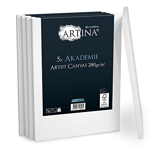 Artina Akademie Leinwand auf Keilrahmen 50x70cm (5er Set) 280g/m² … B006WW6QDA