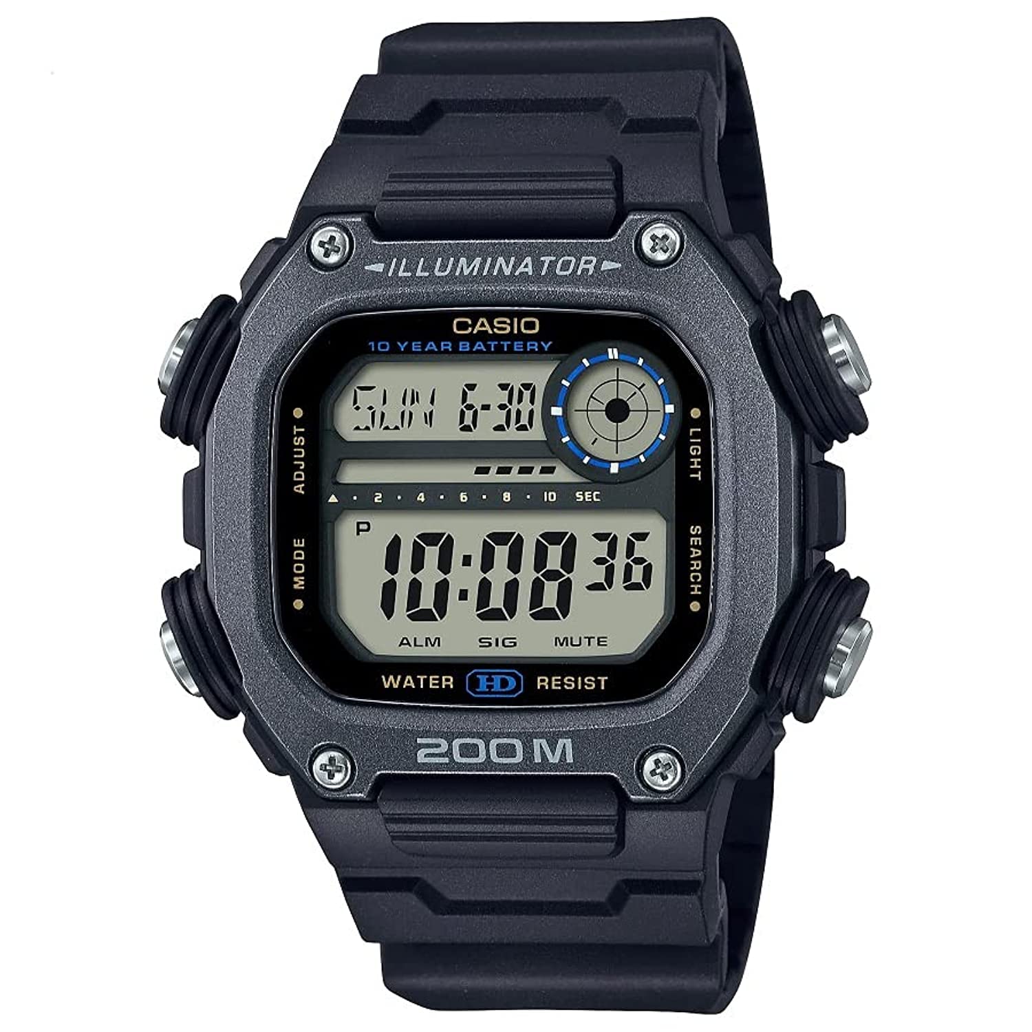 Casio Men's Analog-Digital Automatic Uhr mit Armband S7233964