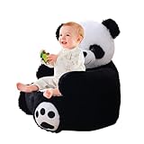 Takluu Kinder-Panda-Stuhl – Weicher Baby-Panda-Stuhl | Panda-Sessel | Ausgestopfter Panda-Sitzsessel Für Kinder | Sofa | Kuscheltier-Stützsitz | Kleinkind-Tiermöbel Für Kinder, Und Mädchen