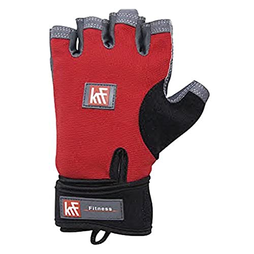 KRF Feel The Enemy Kalifornien Handschuh Gewichtheben und Fitness, Unisex Erwachsene L rot